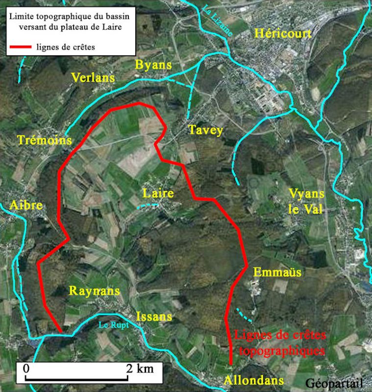 Les Bassins Versants Du Plateau De Laire – SVT – Académie De Besançon