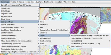 GeoMapApp : Visionner Les Cartes Géologiques De France Et Du Monde ...