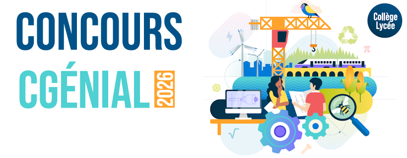 Ouverture des inscriptions aux concours CGénial 2026 collège et lycée